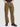 Men Brown Cargo Trousers with Zip Detail