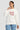 Women Off White Relax Fit Graphic Printed Pullover Sweatshirt