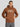 Men Relax fit kangaroo pocket Graphic printed Brown hoodie