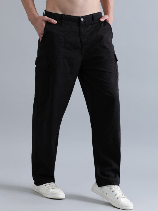 Men Regular Cargo Trousers