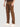 Men Brown Relax Fit Cargo Trousers with Stylized Waist band