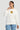 Women Off White Relax Fit Graphic Printed Pullover Sweatshirt