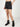 Women Charcoal Regular Fit Denim Shorts