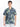 Mens Blue Resort Collar Abstract Print Shirt