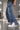 Men Blue Relaxed Badge Side Slit Jeans