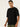 Men Black Oversize Embroided T Shirt
