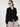 Women Classic Bishop Sleeve Black Casual Shirt