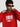 Men Relax fit Graphic Printed Kangaroo Pocket  Red Hoodie