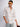 Men Grey and Orange Tropical Print Slub Texture Shirt