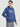 Men Relax fit kangaroo pocket Graphic printed Navy hoodie