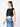 Women Black Front Tie-up Solid Top