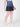 Women Blue Colour Block Mini Skirt