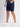 Men Dark Blue Regular Fit Denim Shorts