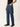 Men Navy Blue Relaxed-Fit Solid Cargo Jeans