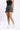 Women Dark Grey Pleated Stretchable Shorts
