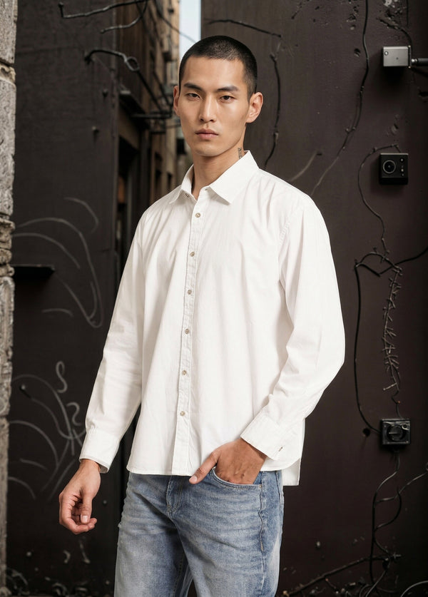 Men Pure Cotton Oversize Casual Shirt