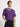 Men Purple Graphic Puff Print Oversized T-shirt