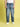Men Blue Baggy Fit Cargo Jeans