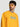 Men Crew Neck Drop Shoulder Graphic printed Mustard Sweatshirt