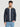 Men Relax fit Navy Cotton Denim jacket with Front zipper
