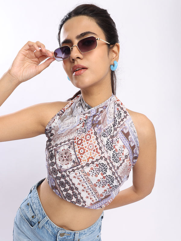 Women Handkerchief style Mutipurpose Top