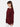 Women Solid Maroon Long line Oversized Sweatshirt