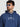 Men Relax fit kangaroo pocket Graphic printed Navy hoodie