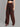 Women Rust Tinted Sustainable Wide-Leg Cargo Jeans