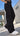 Women Black Straight Fit High-Rise Cotton Cargos Trousers