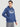 Men Relax fit kangaroo pocket Graphic printed Navy hoodie