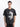Men Black Acid Wash Graphic T-Shirt