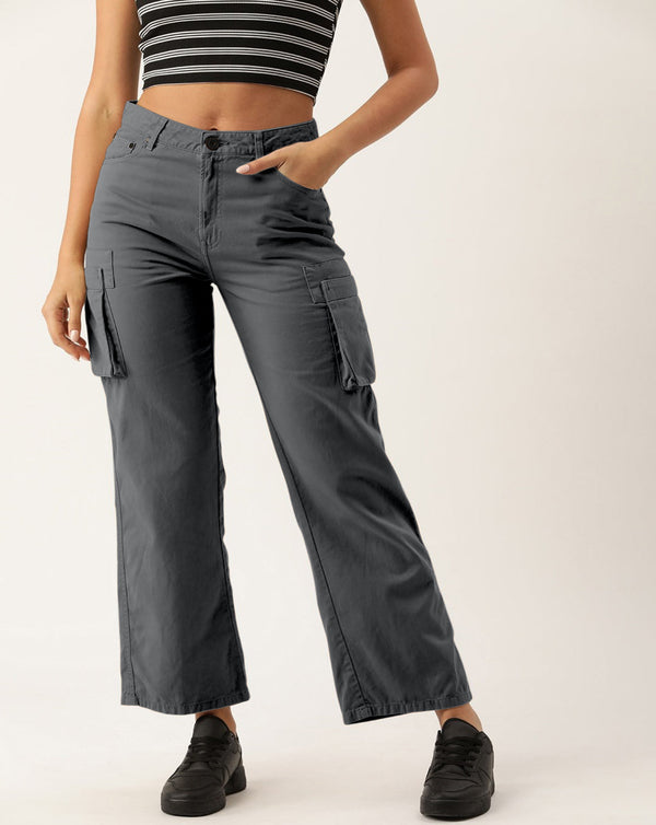Women Straight Cargo Trousers