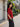 Women Red Oversized T-shirt