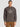 Men Crew Neck Drop Shoulder Graphic Printed Brown Sweatshirt