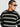 Men Black grey stripedand Structured sweater