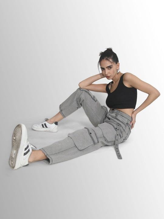 Women Straight Cargo Trousers