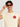 Men Cream coloured Sleeveless Oversized T Shirt with embroidery badge