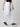 Women White Parachute Fit Solid Cargo Joggers with Belt