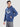 Men Relax fit kangaroo pocket Graphic printed Navy hoodie