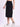 Women Black A-Line Cargo Denim Skirt