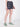 Women Blue and Green Checked Shorts with Side-snap Detailing