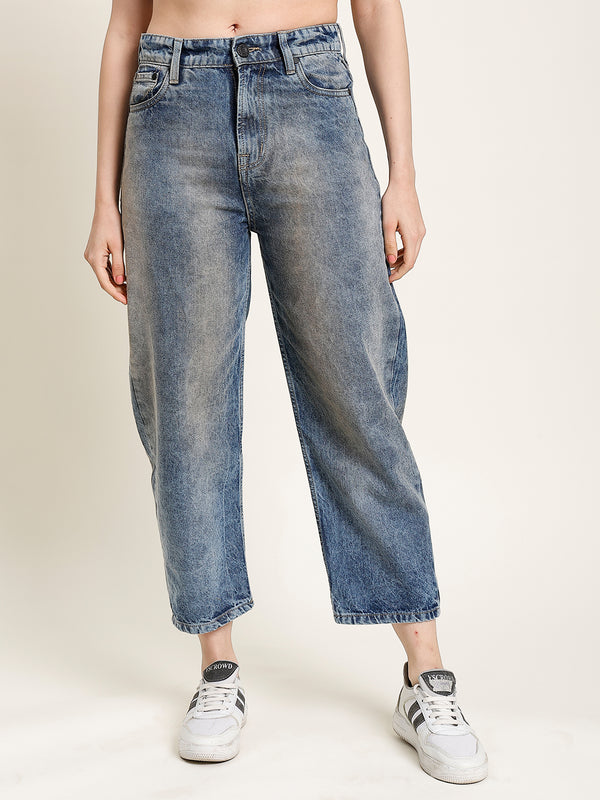 Women Tinted Balloon Fit Jeans