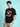 Men Oversize Fit Black Halloween Beautiful Night Mare Printed Tee