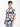 Mens White/Blue Resort Collar Abstract Print Shirt