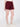 Women Maroon Textured Shorts with Side-snap Detailing