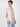 Men Peach and White Horizontal Striped Shirt