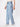 Women Light Blue Washed Relax Fit Jeans with Side-seam Detailing