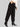 Women Black Solid Parachute Fit Cargo Trousers