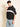 Men Black Half-Sleeve Hooded Stripe Accents Shirt