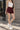 Women Maroon Textured Shorts with Side-snap Detailing